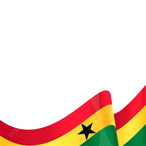 Brush Stroke Ghana Flag On Transparent Background Png