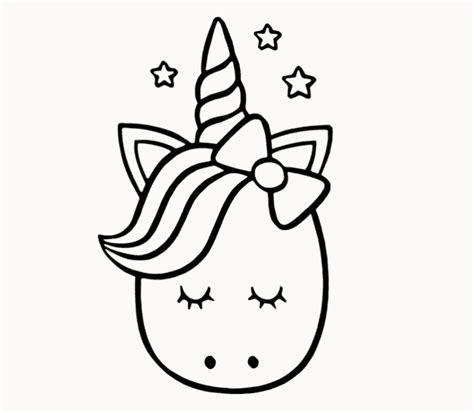 Cute Unicorn Drawing Step By Step Drawing For Kids Easy Doodles