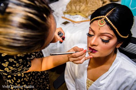 indian bride getting ready indian bridal makeup photo 95968