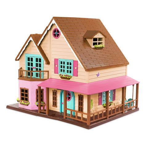 Honeysuckle Hillside Cottage Toy House With Accessories Lil Woodzeez