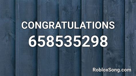 Congratulations Roblox Id Roblox Music Codes