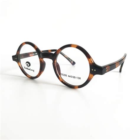 buy vintage 44mm round tortoise eyeglass frames acetate full rim optical myopia