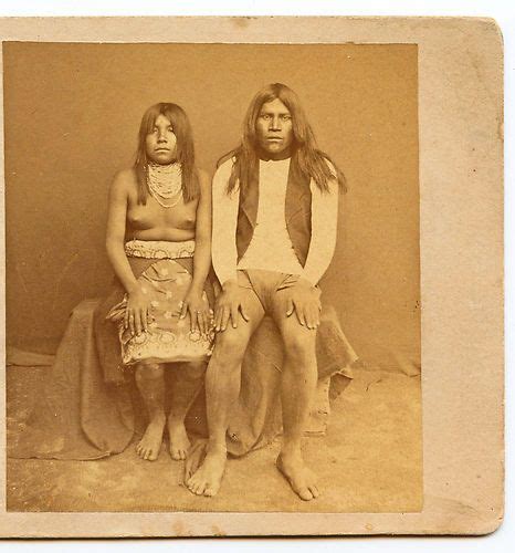 Yuma Buck And Nude Squaw Henry Buehman Tucson Arizona Territory 1870s Native American Tucson
