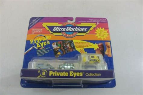 New Vintage Galoob Micro Machines Private Eyes Collection 8 Cars