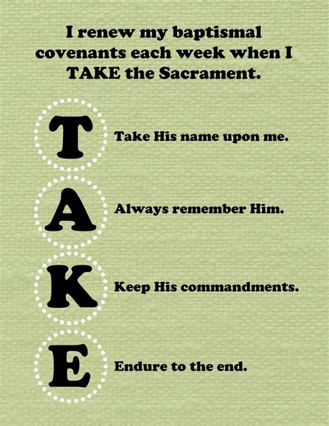 Easy Trick To Remember Baptismal Covenants Lds Baptism Talks Baptism