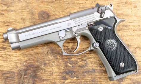 Buy Beretta 92fs Stainless 9mm 15 Round Trade In Pistol Online Midwest Powders