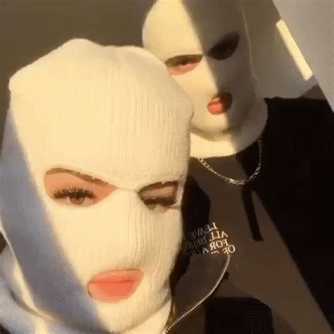 Gangsta Ski Mask Aesthetic Gif / Smoking Gif Mask / Baddie is an