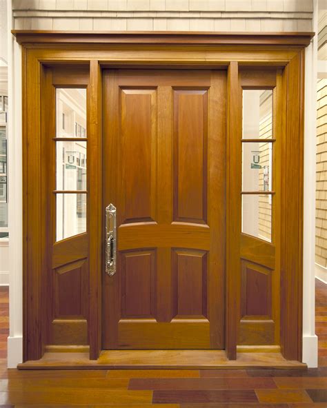 4 Panel Door With 3 Lite Over One Arched Panel Sidelites Exterior