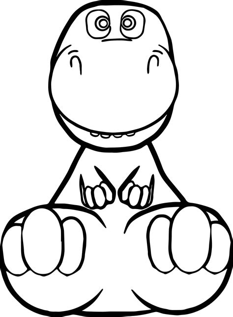 Baby Dinosaur Coloring Pages At Free
