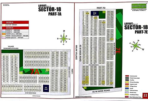 Layout Plan Of Sector 18 7a7e Yamuna Expressway Authority Greater