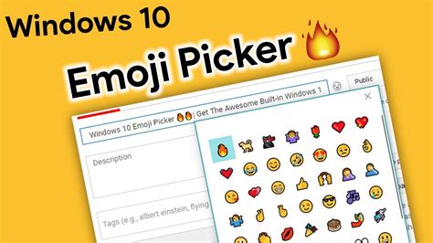 Windows 10 Emoji Picker 🔥 Get The Awesome Built In Emoji Picker On
