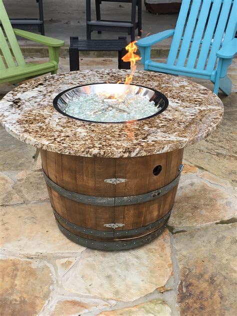 Wine Barrel Fire Pit Table Barrel Rocker