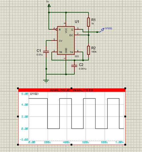 555 Timer Square Wave Generator