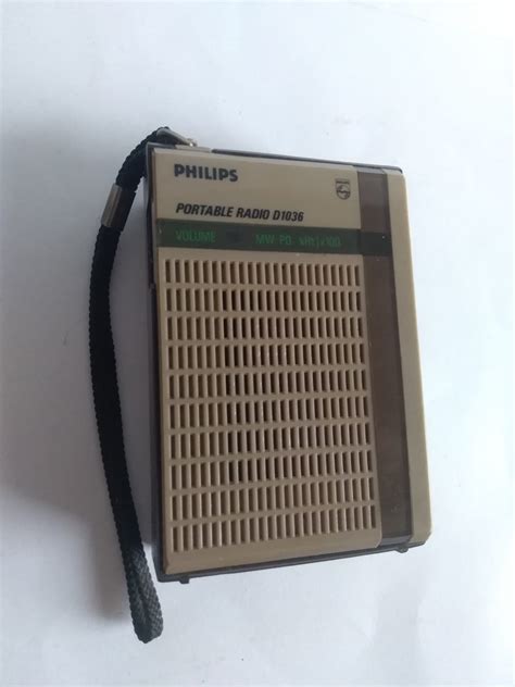 Philips D1036 Retro Portable Radio Medium Wave Radio Vintage Etsy Uk
