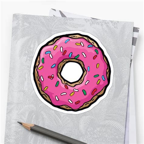 Tumblr Doughnut With Sprinkles Sticker By Jordentaylor Redbubble