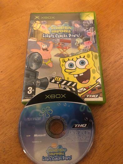 Spongebob Squarepants Lights Camera Pants Xbox Game For Sale In