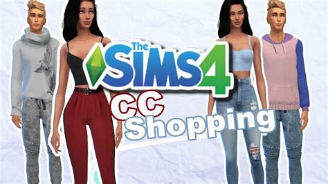 Cc Shopping Mody Cas The Sims 4 Linki Youtube