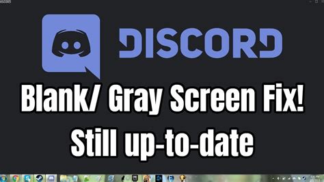 Blankgray Discord Screen Fix Still Up To Date Youtube
