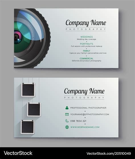 Photography Business Card Design Printable Business Card Template Gold