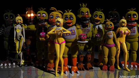 Mmd X Fnaf Lot S Of Chica S By Johncena On Deviantart