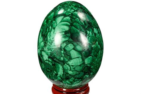 Stunning 265 Polished Malachite Egg Congo For Sale 106251