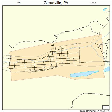 Girardville Pennsylvania Street Map 4229264