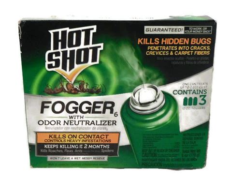 Hot Shot Fogger Odor Neutralizer Oz Cans Count New In Package Fogger Kill Roaches Hot