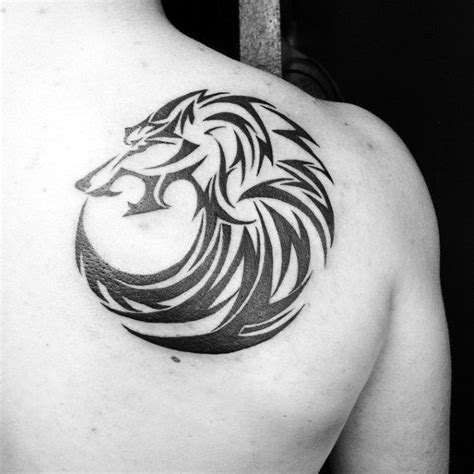 50 Tribal Wolf Tattoo Designs Für Männer Hunde Tinte Ideen Mann