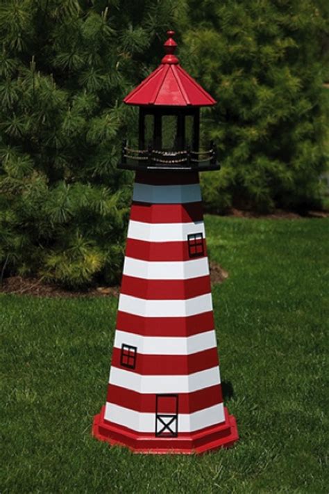 Image result for wooden lighthouse plans free woodworking garden decor how to build pdf plan diy projects archives man model memories by plantek. 4 Foot Wooden West Quoddy Painted Wooden Lighthouse, Painted Wooden Lighthouses, WP-WESTQUODDY ...