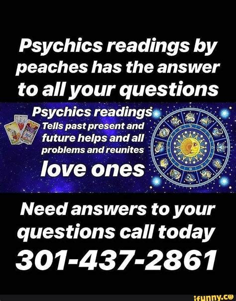 Psychics Readings By Peaches Has The Answer To All Your Questions