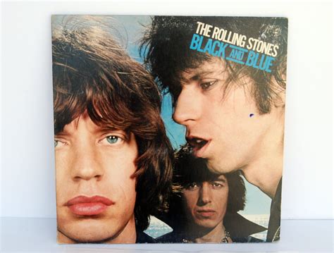 コート 宴会 ディンカルビル Black And Blue Rolling Stones Vinyl ポケット がんばり続ける 鷹
