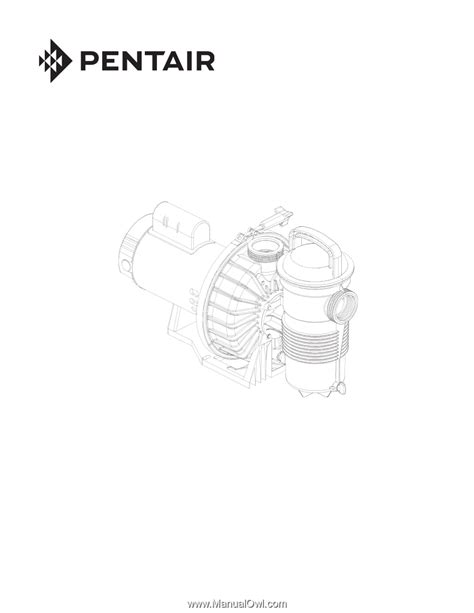 Pentair Challenger High Pressure Pumps Challenger Pump Owners Manual