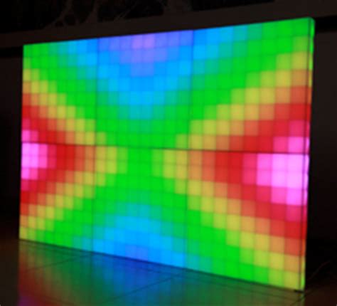 We supply all type of wall panel and screen divider. Led RGB DMX 512 - 64 Pixel LED Display Panels - 500mm x ...