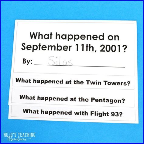 Remembering September 11th Hojo S Teaching Adventures Llc In 2022 Teaching Adventure