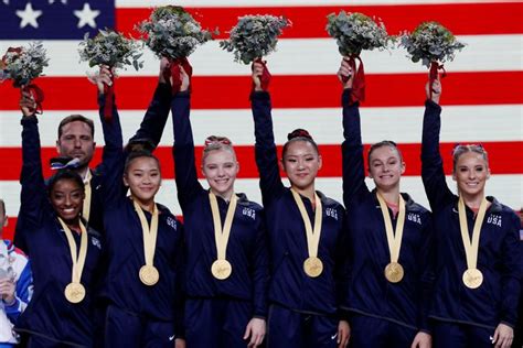 Us Womens Gymnastics Team Wins Fifth Consecutive World Title Wsj