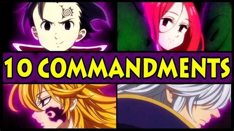 Seven Deadly Sins Ten Commandments Symbols