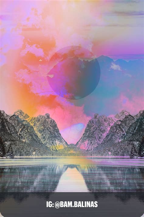 Trippy Mountains Collage By Bambalinas Collage Collageart