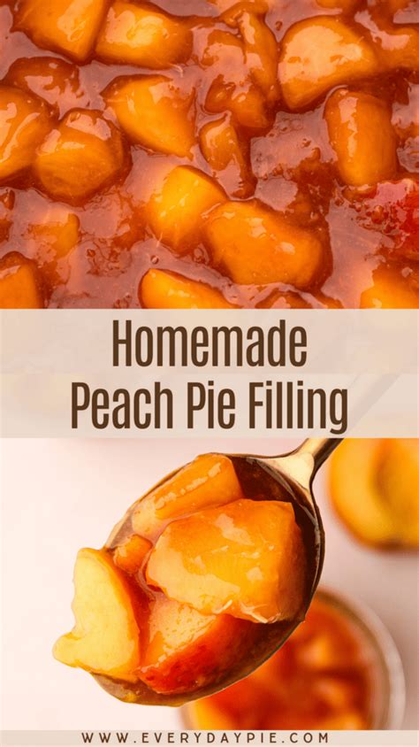 Peach Pie Filling Everyday Pie