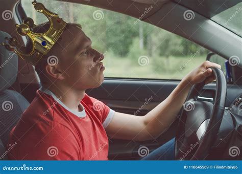 driver is driving a car stock image image of holding 118645569