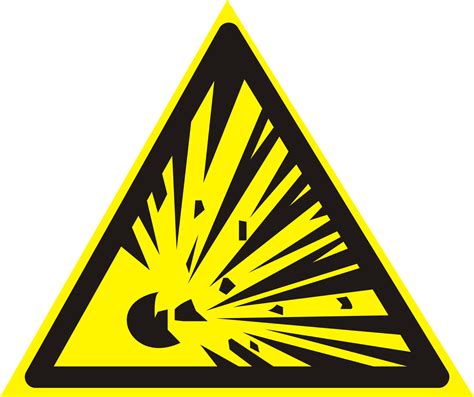Danger Signs Explosion Clipart Best
