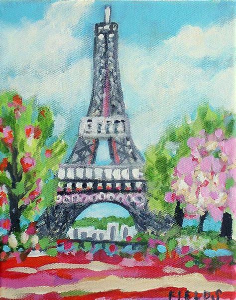 Eiffel Tower Sweet Eiffel Painting By Karen Fields