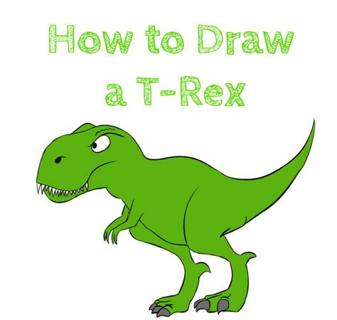 How To Draw A T Rex Easy How To Draw Easy