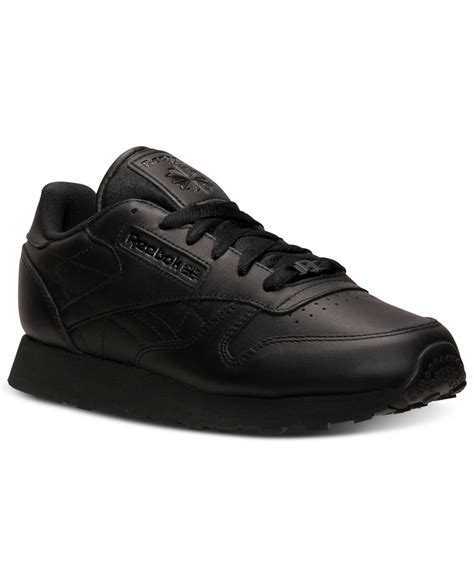 Reebok Womens Classic Leather Casual Sneakers From Finish