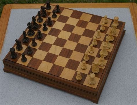 I like to open the lid like a book so i put the hinges on a side. Chess board - by Craig55 @ LumberJocks.com ~ woodworking ...