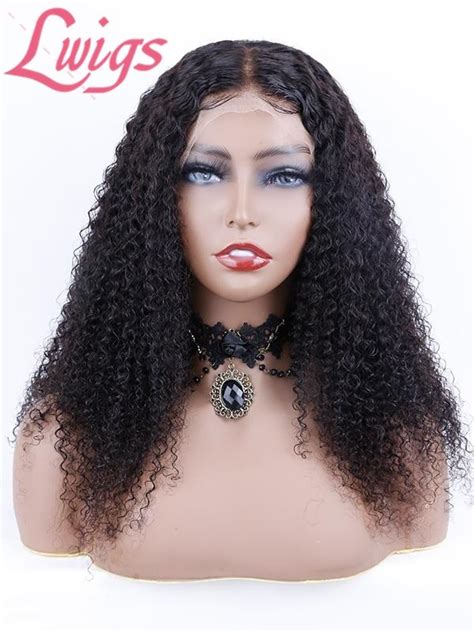 13x6 Lace Front Kinky Curly Brazilian Virgin Human Hair Wigs
