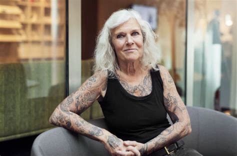 Alternative Older Woman Older Women With Tattoos Old Women With Tattoos Old Women