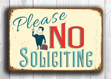 Please No Soliciting Sign Printable