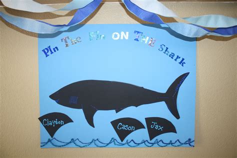 Claytons 3rd Jawsome Party Pin The Fin On The Shark Game Shark