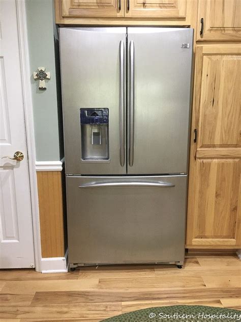 How To Paint A White Refrigerator With Liquid Stainless Steel