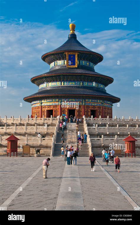 The Temple Of Heaven Unesco World Heritage Site Bejing China Stock